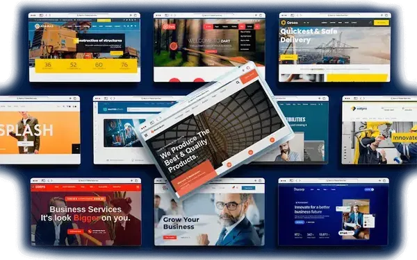Beautiful website mockups sample
