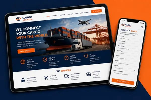 Logistics & cargo website design