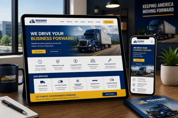 Online truck sales website design