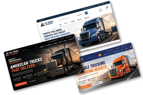 Custom website for a trucking business