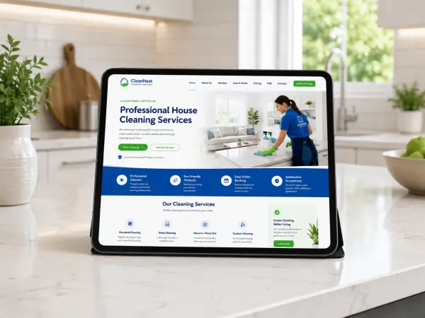 Cleaning company website design