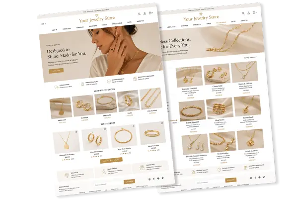 Jewelry online store design