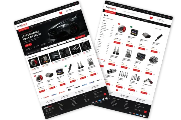 Online store website design