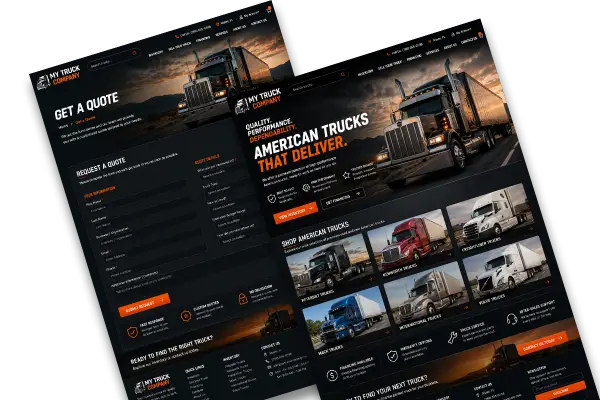 Online store for a trucking company