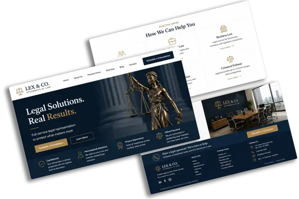 Lawyer website design