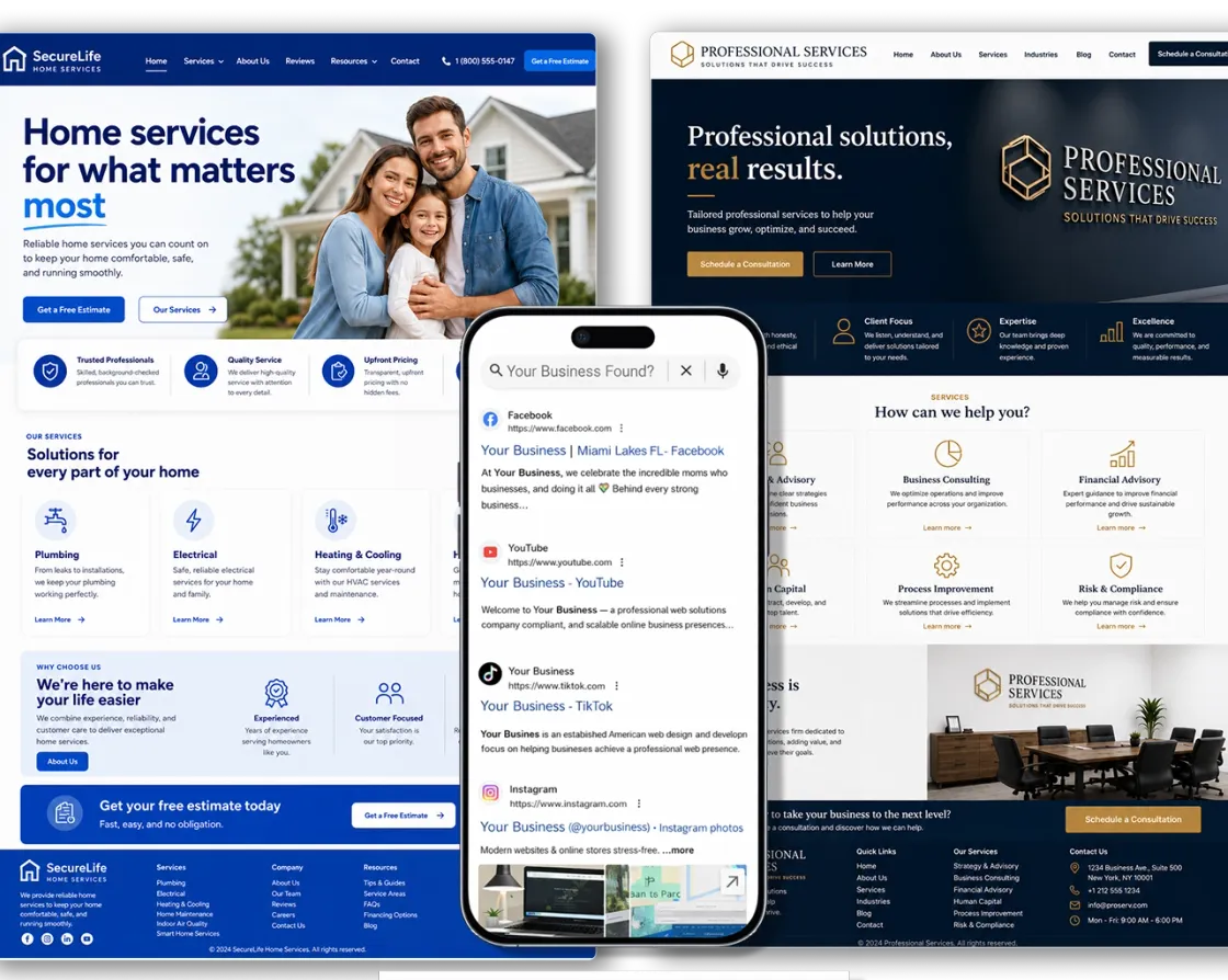 Web Design Miami Company - Miami Lakes Web Expert - Miami Web Design - 911MYWEB