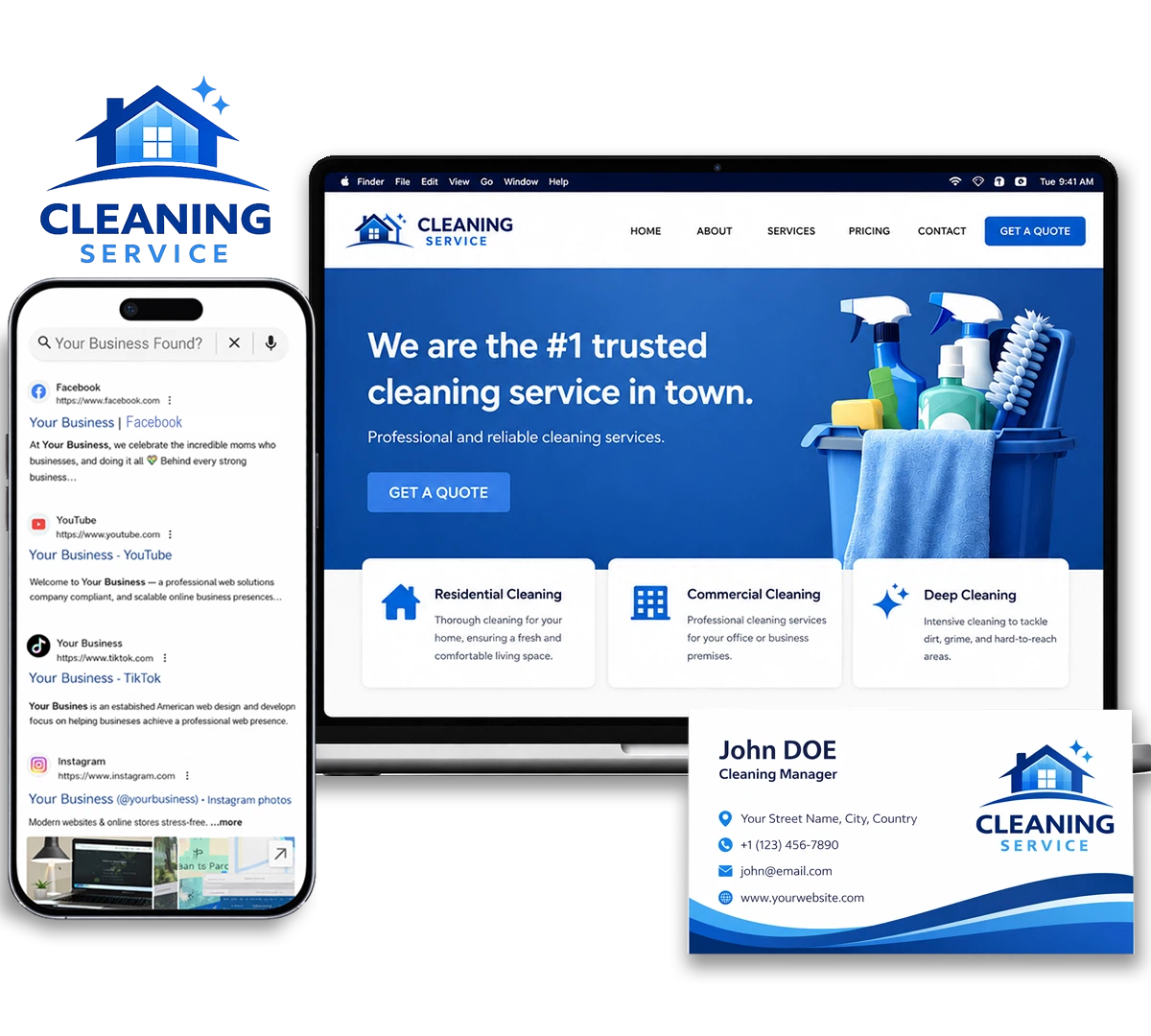 Your Logo, Brand, and Website