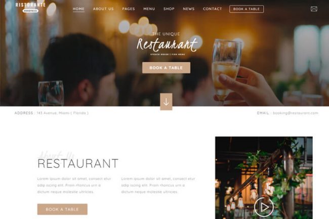 Restaurant Modern Design - 911MYWEB Ecommerce Website development
