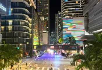 Miami web design - vibrant cityscape showcasing 911MYWEB's modern solutions.