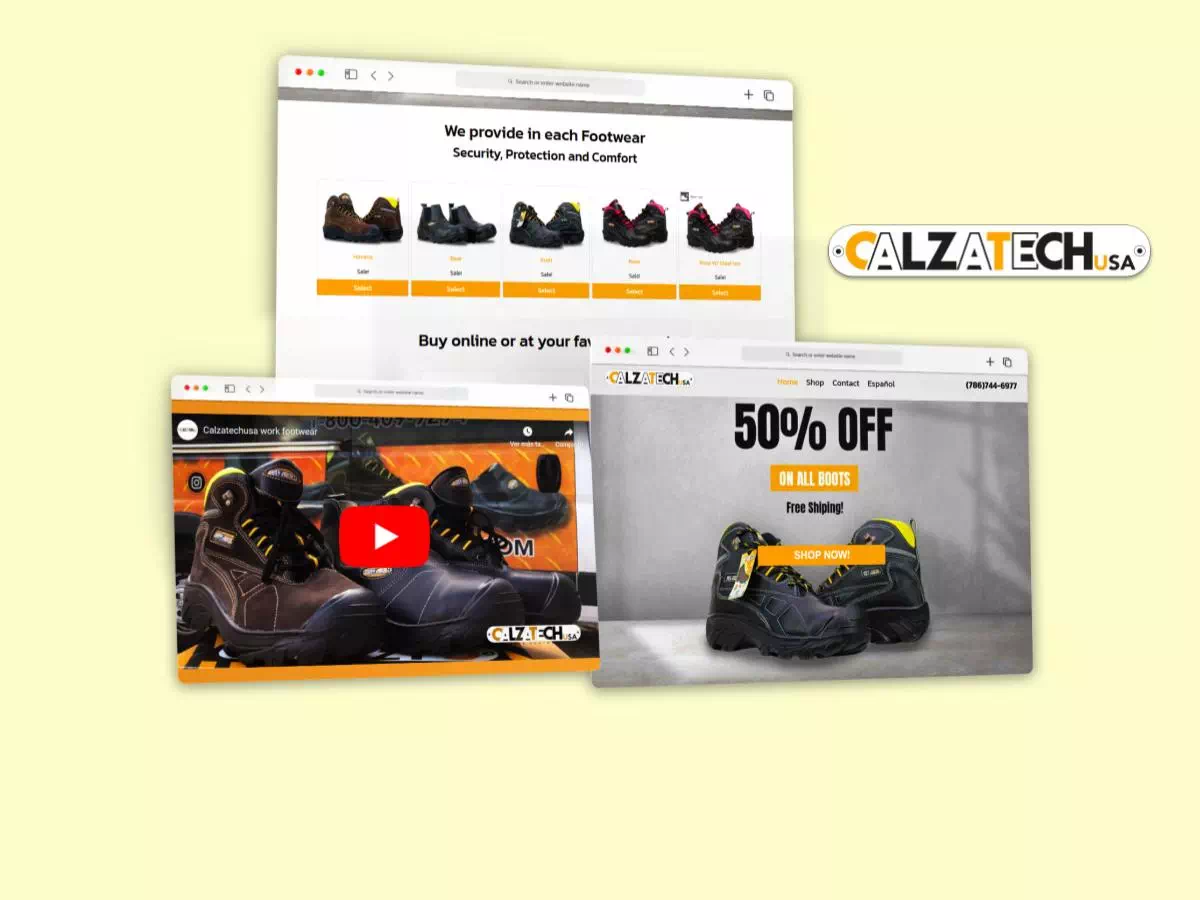 Calzatechusa.com 7 > 911myweb.com Case Studies CALZATECHUSA > 911myweb.com