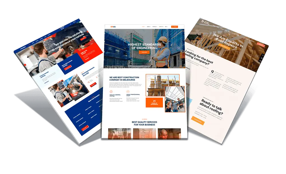 Tampa Website Design Agency 7 > 911myweb.com Three professinal website mockups op 1 > 911myweb.com