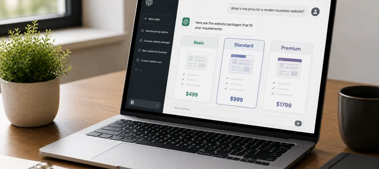 ai price search website cost > 911myweb.com