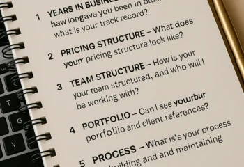 Questions to ask a web design agency