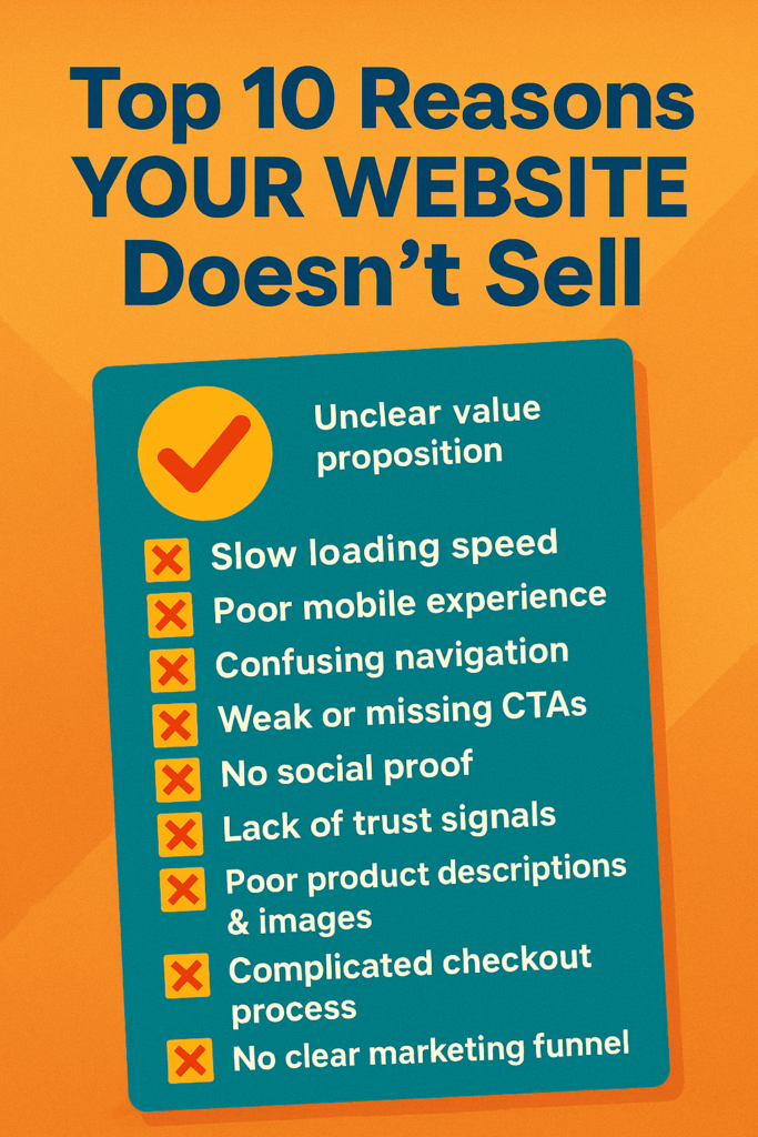 Website Doesn't Sell: 10 Proven Fixes to Boost Conversions Now